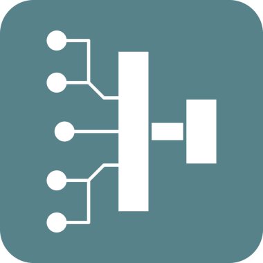 Huni, proje planlaması, kargaşa, iş akışı ikon vektör görüntüsü. Proje yönetimi için de kullanılabilir. Web uygulamalarında, mobil uygulamalarda ve yazdırma ortamlarında kullanılabilir.