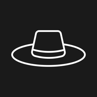 Şapka, plaj, ikon vektör görüntüsü. Yaz & Tatilleri için kullanılabilir. Mobil uygulamalar, web uygulamaları ve yazdırma ortamları için elverişli.