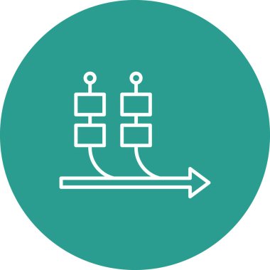 Kanban, çevik, tahtalar, projeler ikon vektör görüntüsü. Proje yönetimi için de kullanılabilir. Web uygulamalarında, mobil uygulamalarda ve yazdırma ortamlarında kullanılabilir.