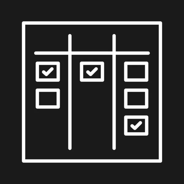 Agile Board Iteratie Scrum Taken Voltooid Pictogram Vectorafbeelding Kan Ook — Stockvector