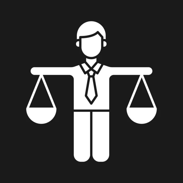 Balance Decision Scale Equality Icon Vector Image Can Also Used — Stock Vector