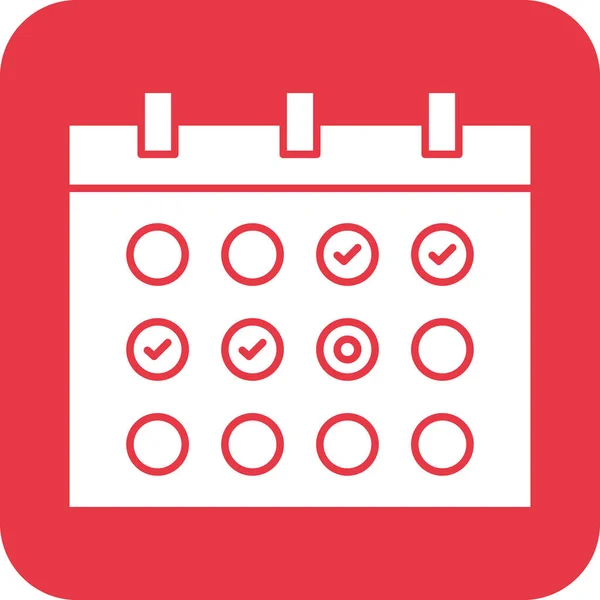Calendar Progress Estimate Icon Vector Image Can Also Used Project — Stock Vector
