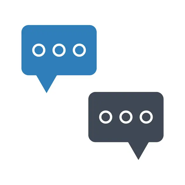 Chat Comunicação Imagem Vetor Ícone Mensagem Também Pode Ser Usado —  Vetores de Stock