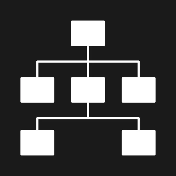 Hierarquia Roadmap Imagem Vetorial Ícone Esquema Também Pode Ser Usado —  Vetores de Stock