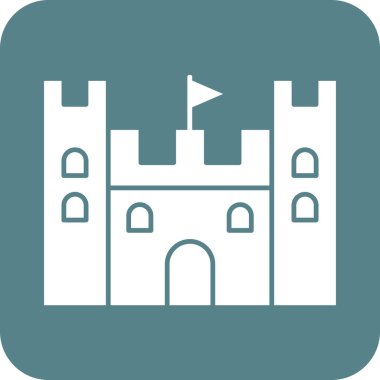 Kum Kalesi vektör görüntüsü. Yaz & Tatilleri için kullanılabilir. Mobil uygulamalar, web uygulamaları ve yazdırma ortamları için elverişli.