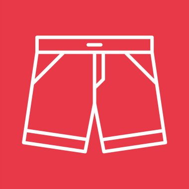 Şort, uygun, mayo ikon vektör görüntüsü. Yaz & Tatilleri için kullanılabilir. Mobil uygulamalar, web uygulamaları ve yazdırma ortamları için elverişli.