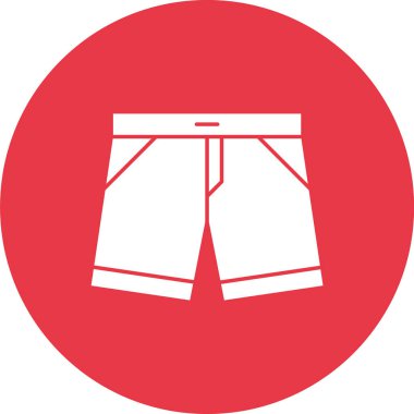 Şort, uygun, mayo ikon vektör görüntüsü. Yaz & Tatilleri için kullanılabilir. Mobil uygulamalar, web uygulamaları ve yazdırma ortamları için elverişli.