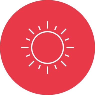 Güneş Simgesi vektör görüntüsü. Yaz & Tatilleri için kullanılabilir. Mobil uygulamalar, web uygulamaları ve yazdırma ortamları için elverişli.
