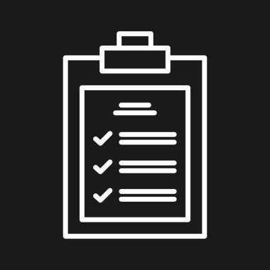 Görevler, simge vektör resmini listele. Proje yönetimi için de kullanılabilir. Web uygulamalarında, mobil uygulamalarda ve yazdırma ortamlarında kullanılabilir.