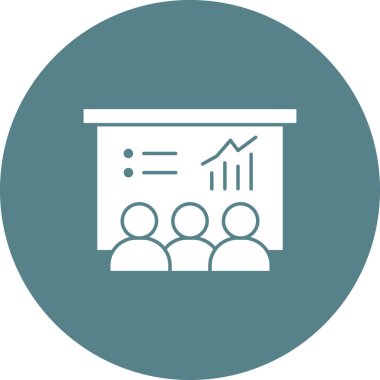 Eğitim, sunum, karatahta simgesi vektör görüntüsü. Proje yönetimi için de kullanılabilir. Web uygulamalarında, mobil uygulamalarda ve yazdırma ortamlarında kullanılabilir.