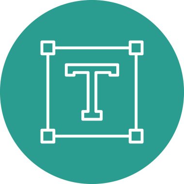 Tipografi, yazı tipi, metin ikonu vektör resmi. Seo & web için de kullanılabilir. Web uygulamalarında, mobil uygulamalarda ve yazdırma ortamlarında kullanılabilir.