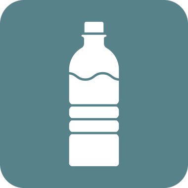 Su Şişe Simgesi vektör görüntüsü. Yaz & Tatilleri için kullanılabilir. Mobil uygulamalar, web uygulamaları ve yazdırma ortamları için elverişli.