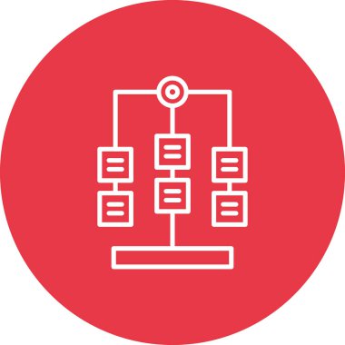 Workflow icon vector image. Can also be used for project management. Suitable for use on web apps, mobile apps and print media.