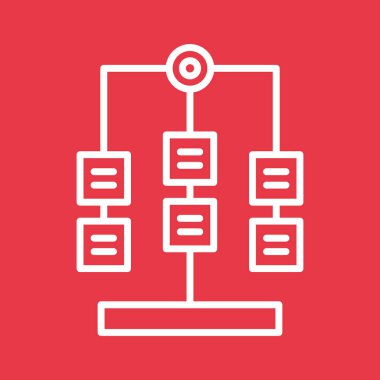 Workflow icon vector image. Can also be used for project management. Suitable for use on web apps, mobile apps and print media.