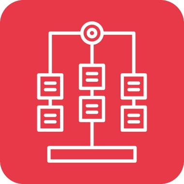 Workflow icon vector image. Can also be used for project management. Suitable for use on web apps, mobile apps and print media.