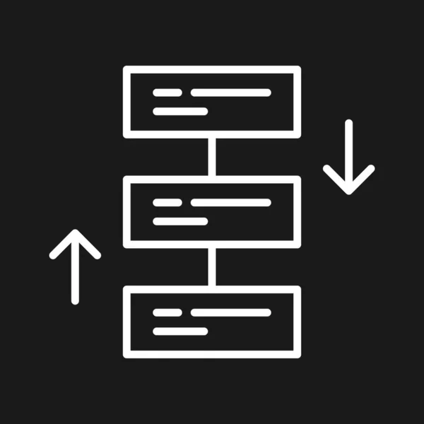 Verplaatsen Prioriteit Herschikken Taak Pictogram Vectorafbeelding Kan Ook Gebruikt Worden — Stockvector