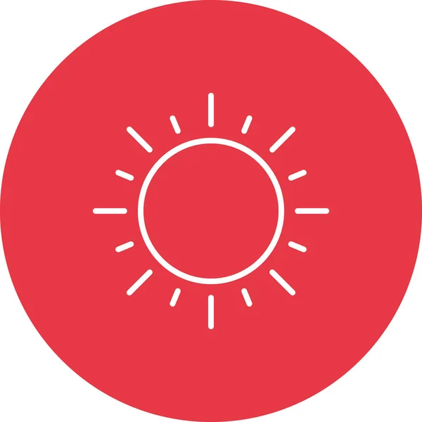 Sun Icon Vektorbild Kann Für Sommer Ferien Verwendet Werden Geeignet — Stockvektor