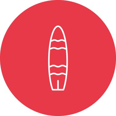 Sörf tahtası, sörf tahtası, simge vektör resmi. Yaz & Tatilleri için kullanılabilir. Mobil uygulamalar, web uygulamaları ve yazdırma ortamları için elverişli.