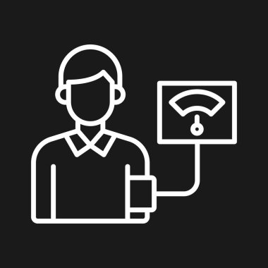 Kan basıncı ikon vektör görüntüsü. Revir için kullanılabilir. Mobil uygulamalar, web uygulamaları ve yazdırma ortamları için elverişli.