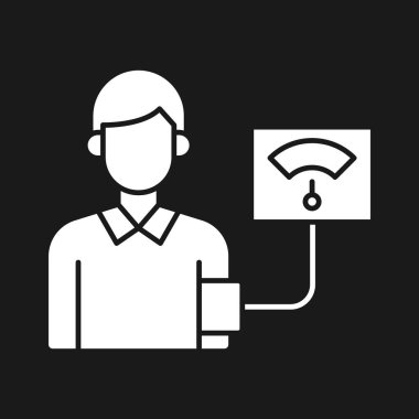 Kan basıncı ikon vektör görüntüsü. Revir için kullanılabilir. Mobil uygulamalar, web uygulamaları ve yazdırma ortamları için elverişli.