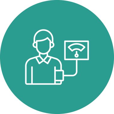 Kan basıncı ikon vektör görüntüsü. Revir için kullanılabilir. Mobil uygulamalar, web uygulamaları ve yazdırma ortamları için elverişli.