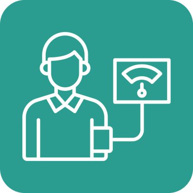 Kan basıncı ikon vektör görüntüsü. Revir için kullanılabilir. Mobil uygulamalar, web uygulamaları ve yazdırma ortamları için elverişli.