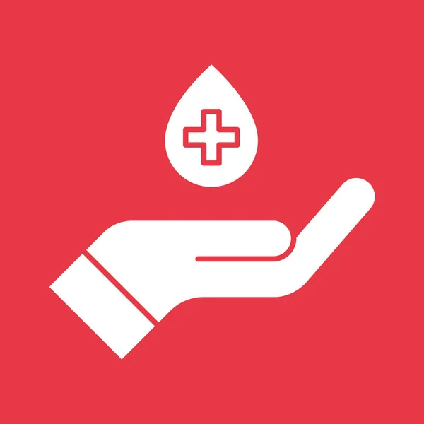 Blutspende Symbolbild Kann Für Die Medizin Verwendet Werden Geeignet Für — Stockvektor
