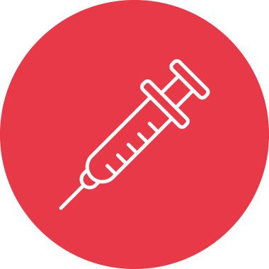 Şırınga Simgesi vektör resmi. Revir için kullanılabilir. Mobil uygulamalar, web uygulamaları ve yazdırma ortamları için elverişli.