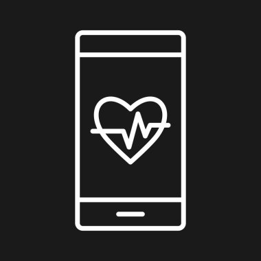 Tıbbi Uygulama Simgesi vektör resmi. Revir için kullanılabilir. Mobil uygulamalar, web uygulamaları ve yazdırma ortamları için elverişli.