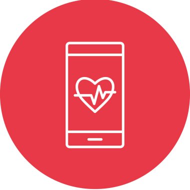 Tıbbi Uygulama Simgesi vektör resmi. Revir için kullanılabilir. Mobil uygulamalar, web uygulamaları ve yazdırma ortamları için elverişli.