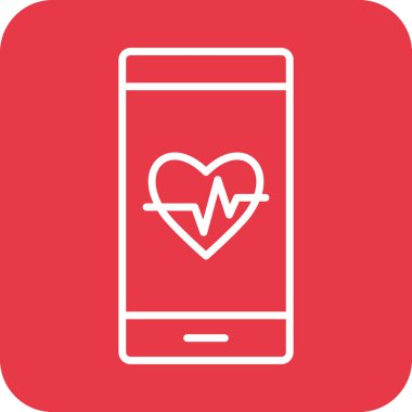 Tıbbi Uygulama Simgesi vektör resmi. Revir için kullanılabilir. Mobil uygulamalar, web uygulamaları ve yazdırma ortamları için elverişli.