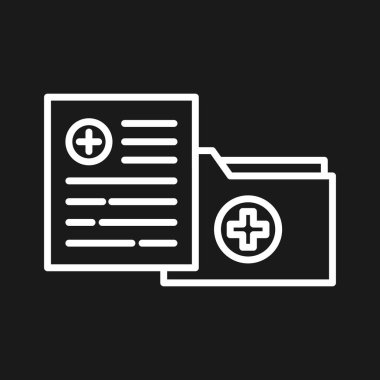 Tıbbi Dizin Simgesi vektör görüntüsü. Revir için kullanılabilir. Mobil uygulamalar, web uygulamaları ve yazdırma ortamları için elverişli.