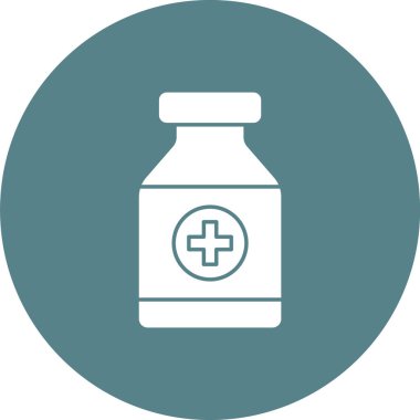 İlaç Simgesi vektör görüntüsü. Revir için kullanılabilir. Mobil uygulamalar, web uygulamaları ve yazdırma ortamları için elverişli.