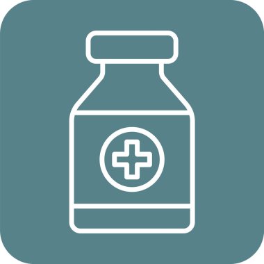İlaç Simgesi vektör görüntüsü. Revir için kullanılabilir. Mobil uygulamalar, web uygulamaları ve yazdırma ortamları için elverişli.