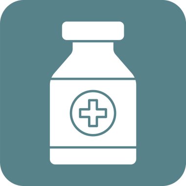 İlaç Simgesi vektör görüntüsü. Revir için kullanılabilir. Mobil uygulamalar, web uygulamaları ve yazdırma ortamları için elverişli.