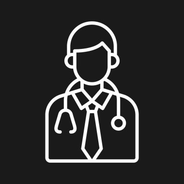 Doktor Simge vektör görüntüsü. Revir için kullanılabilir. Mobil uygulamalar, web uygulamaları ve yazdırma ortamları için elverişli.