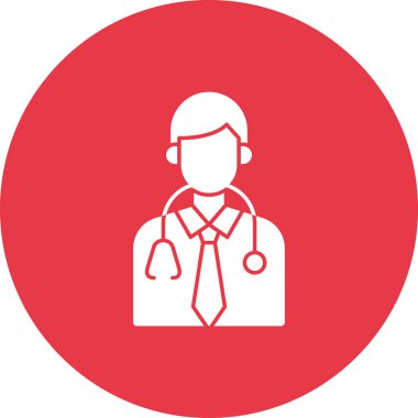 Doktor Simge vektör görüntüsü. Revir için kullanılabilir. Mobil uygulamalar, web uygulamaları ve yazdırma ortamları için elverişli.