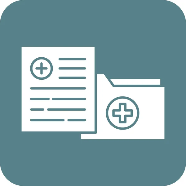 Medical Folder Icon Vektorbild Kann Für Die Medizin Verwendet Werden — Stockvektor
