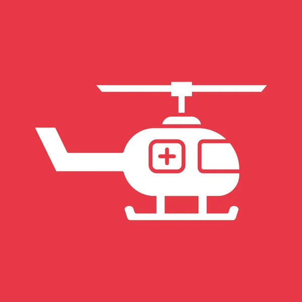 Medical Helicopter Icon Vector Image Can Used Medical Suitable Mobile — Stock Vector