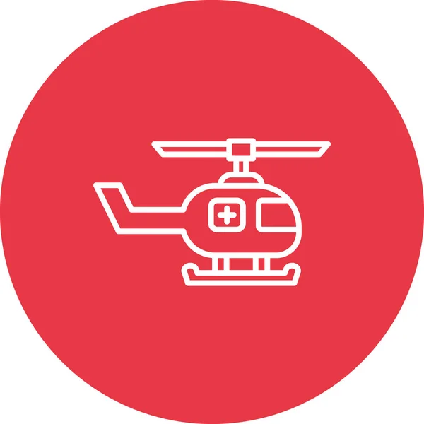 Medical Helicopter Icon Vector Image Can Used Medical Suitable Mobile — Stock Vector