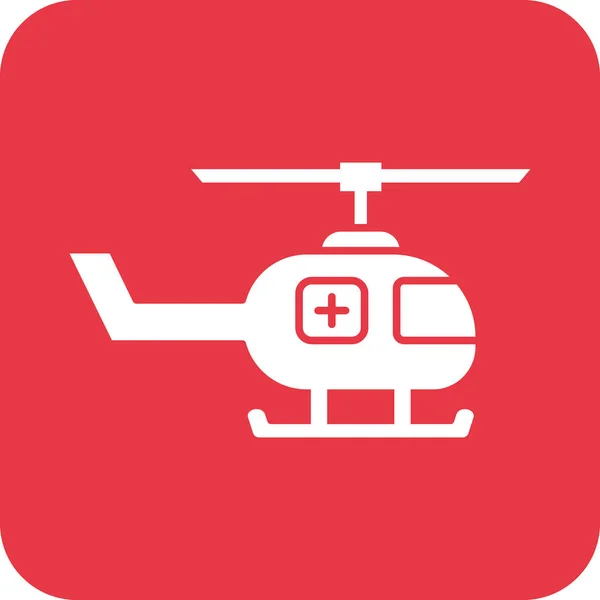 Medical Helicopter Icon Vector Image Can Used Medical Suitable Mobile — Stock Vector