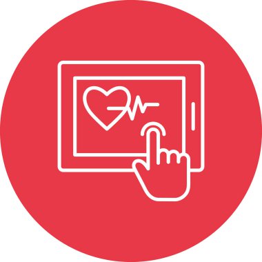 Tıbbi Tablet Simgesi vektör görüntüsü. Revir için kullanılabilir. Mobil uygulamalar, web uygulamaları ve yazdırma ortamları için elverişli.