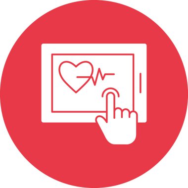 Tıbbi Tablet Simgesi vektör görüntüsü. Revir için kullanılabilir. Mobil uygulamalar, web uygulamaları ve yazdırma ortamları için elverişli.