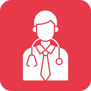 Doktor Simge vektör görüntüsü. Revir için kullanılabilir. Mobil uygulamalar, web uygulamaları ve yazdırma ortamları için elverişli.