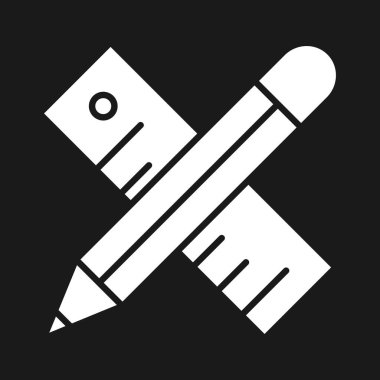 Tasarım, araçlar, çizim, ikon vektör görüntüsü. Bilgi teknolojisi için de kullanılabilir. Web uygulamalarında, mobil uygulamalarda ve yazdırma ortamlarında kullanılabilir.