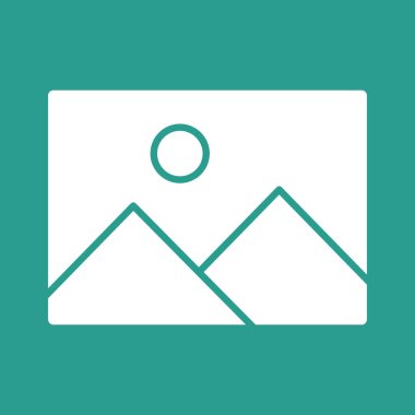Resim, fotoğraf, resim, galeri ikonu vektör görüntüsü. Bilgi teknolojisi için de kullanılabilir. Web uygulamalarında, mobil uygulamalarda ve yazdırma ortamlarında kullanılabilir.