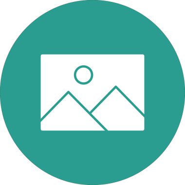 Resim, fotoğraf, resim, galeri ikonu vektör görüntüsü. Bilgi teknolojisi için de kullanılabilir. Web uygulamalarında, mobil uygulamalarda ve yazdırma ortamlarında kullanılabilir.