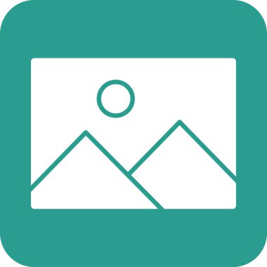 Resim, fotoğraf, resim, galeri ikonu vektör görüntüsü. Bilgi teknolojisi için de kullanılabilir. Web uygulamalarında, mobil uygulamalarda ve yazdırma ortamlarında kullanılabilir.