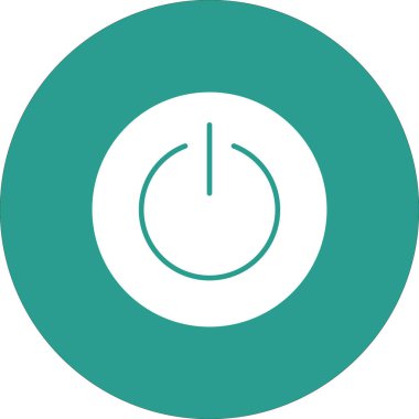 Güç, arayüz, simge vektör görüntüsü. Bilgi teknolojisi için de kullanılabilir. Web uygulamalarında, mobil uygulamalarda ve yazdırma ortamlarında kullanılabilir.