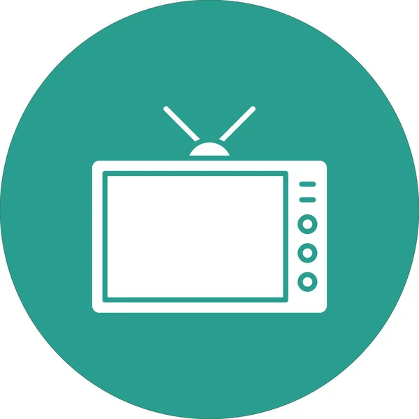 Entretenimiento Televisión Imagen Vectorial Icono Televisión También Puede Utilizar Para — Archivo Imágenes Vectoriales